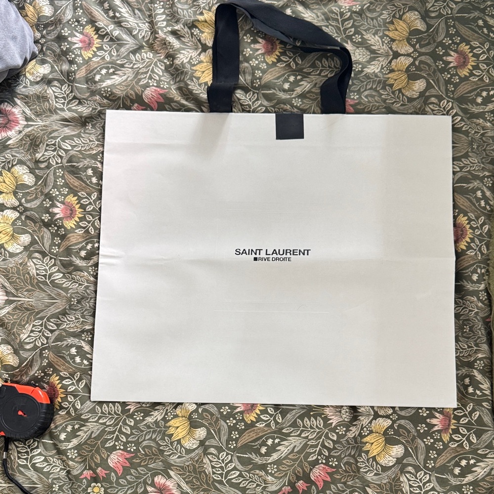 Saint Laurent Ivory bag with Black Accents